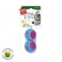 GiGwi Игрушка для собак Набор средних мячей из теннисного фетра с пищалкой  2шт*6,3 см
