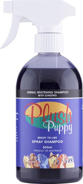 Plush Puppy Herbal Whitening Spray On Shampoo/отбеливающий шампунь-спрей с экстрактом женьшеня 500мл купить           