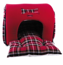 Dezzie Мягкий домик-лежак, красный, разборная конструкция, 44*35*30 см