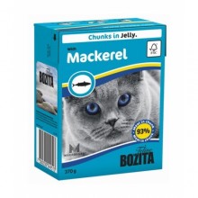 Bozita With Mackerel/ Кусочки со скумбрией в желе для кошек 370г