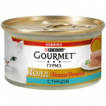 Gourmet консервы для кошек Gourmet Gold нежная начинка с тунцом
