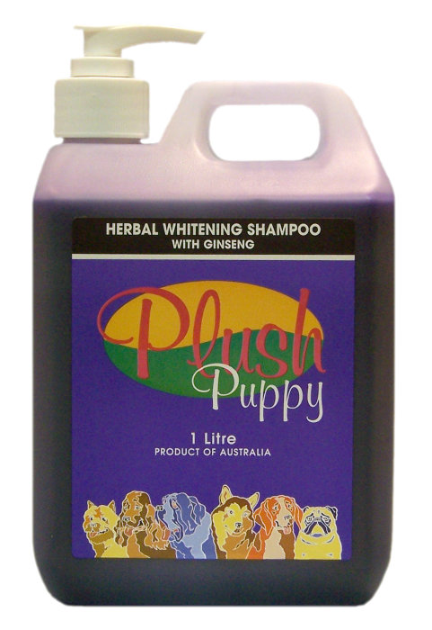 Plush Puppy Herbal Whitening Shampoo with Ginseng/ Отбеливающий шампунь с экстрактом женьшеня