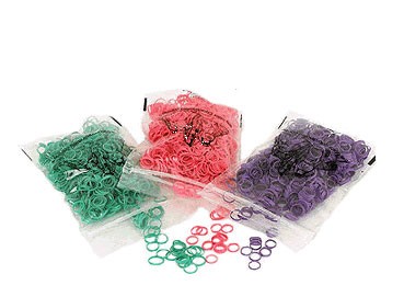 Lainee Latex Bands  Medium 5/16 резинки для топ-кнотов цветные (большая упаковка) 