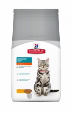 Корм Hill's Science Plan для домашних кошек "Контроль веса и вывод шерсти", Feline Adult Indoor Cat with Chicken