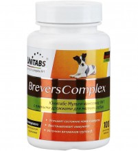 Unitabs BreversComplex с пивными дрожжами для мелких собак 100 таблеток