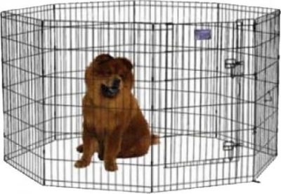 Вольер 8 панелей 61х91h черный со сплит-дверью (арт.536SDR)