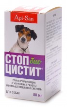 Стоп цистит БИО для собак: лечение и профилактика МКБ (суспензия)