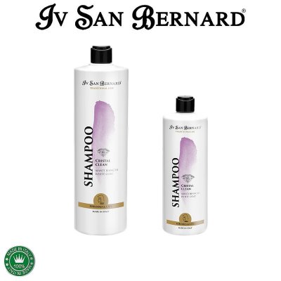 Iv San Bernard Cristal Clean Shampoo /Шампунь Кристал клин для устранения желтизны шерсти