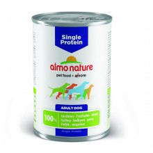 Almo Nature Single Protein - Turkey/ Консервы для собак с чувствительным пищевариением (монобелковый рацион) с индейкой 400г