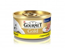 Gourmet паштет для кошек с курицей, Gold Mousse with Chicken