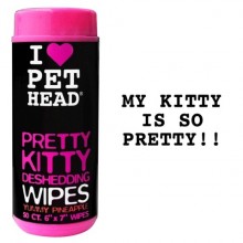  Pet Head Pretty Kitty/ Салфетки гипоаллергенные "Вкусный Ананас" от линьки у кошек 50 шт.