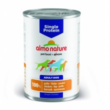 Almo Nature Single Protein - Chicken/ Консервы для собак с чувствительным пищевариением (монобелковый рацион) с курицей 400г