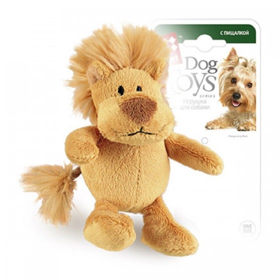 GiGwi Игрушка для собак Лев с пищалкой 10 см купить