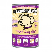 Barking Heads Fat Dog Slim/  Консервы для cобак с избыточным весом (банка) с Курицей "Худеющий толстячок" 400г