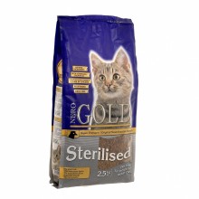 Корм NERO GOLD super premium для профилактики мочекаменной болезни у стерилизованных кошек, Cat Sterilized