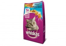 Корм Whiskas сухой корм для кошек Вкусные подушечки с нежным паштетом "Аппетитный обед с лососем"