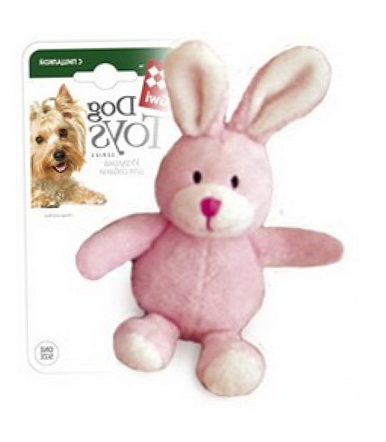 GiGwi Игрушка для собак Заяц розовый с пищалкой 11 см купить