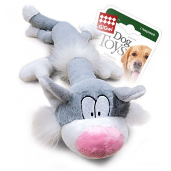 GiGwi Игрушка для собак Кот с пищалкой 63 см купить