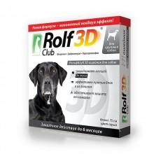 Rolf Club 3D/ Рольф Клуб Ошейник для крупных собак от блох и клещей R435