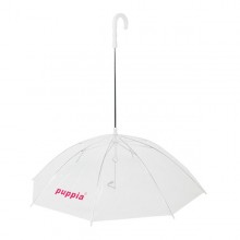 Зонт для собак, прозрачный/белый, диаметр 48 см