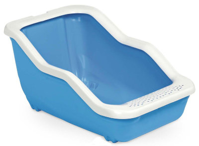 MPS туалет-лоток NETTA Open 54х39х29h см с рамкой голубой