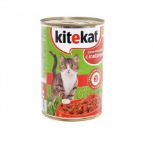 Kitekat консервы для кошек с говядиной