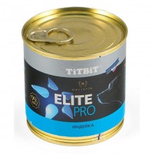 TiTBiT консервы для собак Elite Pro с индейкой