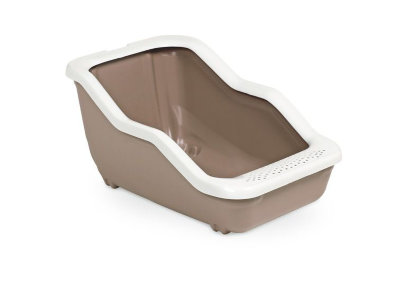 MPS туалет-лоток NETTA Open 54х39х29h см с рамкой коричневый