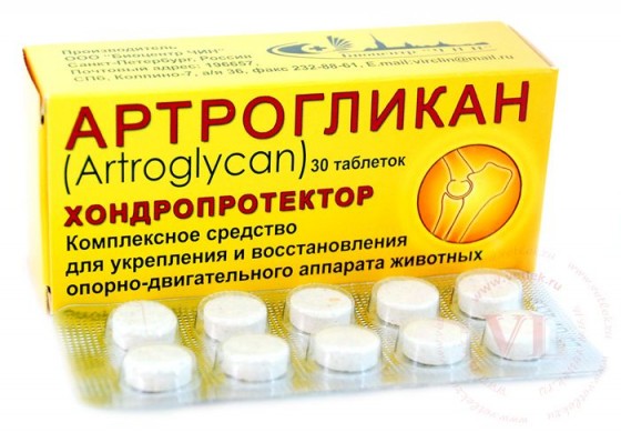 Артрогликан (Artroglycan) хондропротектор для кошек и собак 30 таблеток 