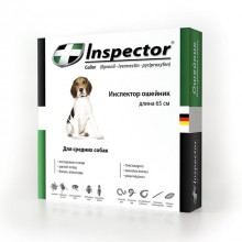 Inspector Collar/ Инспектор Ошейник от внешних и внутренних паразитов для средних собак