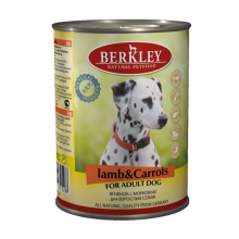 Berkley консервы для собак с ягненком и морковью