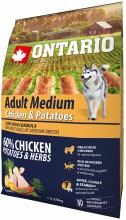 Корм Ontario для собак с курицей и картофелем