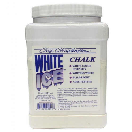 Chris Christensen White Ice Chalk/Белая пудра для груминга купить