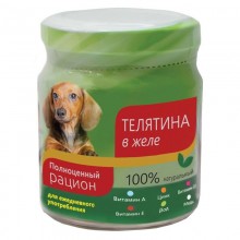 TiTBiT консервы для собак телятина в желе