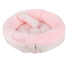 Кровать-лежанка со съемной родушкой "Виола", розовый