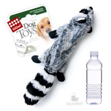 GiGwi Игрушка для собак Шкурка енота с бутылкой-пищалкой 52см