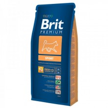 Brit Premium Sport/ Сухой корм для активных собак 15кг