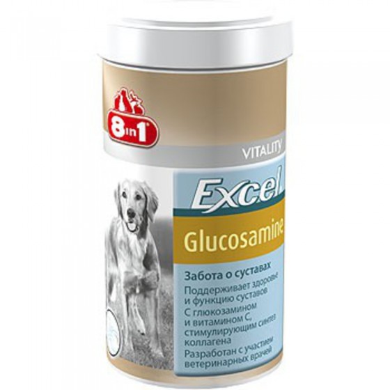 8in1 Excel Glucosamine 55 жевательных таблеток для здоровья суставов 