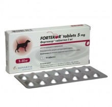 Фортекор, ингибитор для мелких собак и кошек 5 мг 14 таблеток