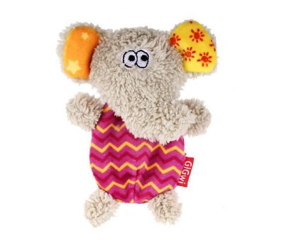 GiGwi Игрушка для собак Слон с пищалкой 13см