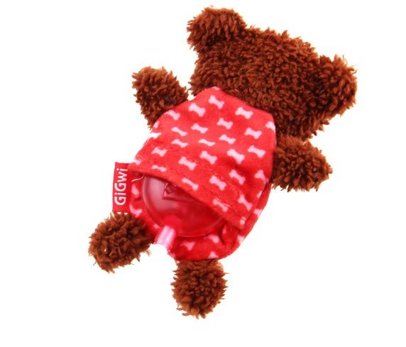 GiGwi Игрушка для собак Мишка с пищалкой 13см купить