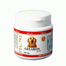 Polidex Gelabon plus/ Гелабон плюс для профилактики заболеваний хрящевых поверхностей, предотвращения хрупкости костей у собак