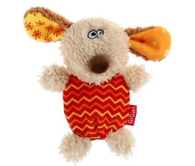 GiGwi Игрушка для собак Собачка с пищалкой 13см