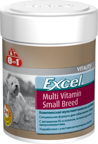 8in1 Excel Multi Vitamin Small Breed 70 жевательных таблеток для собак мелких пород 