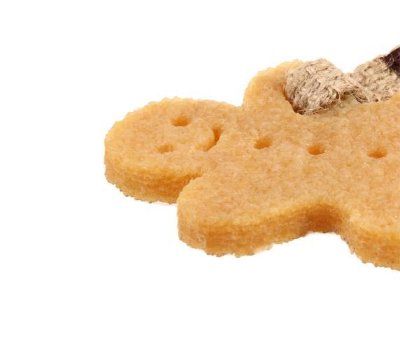 GiGwi Игрушка для маленьких собак из экорезины и текстиля Маленький Пряник 10см