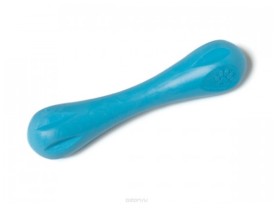 Zogoflex игрушка для собак гантеля Hurley XS 11,5 см голубая 