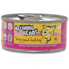 Meowing Heads Wet Hey Good Looking/ Консервы для кошек с курицей и рисом "Эй, красавчик!" 100г