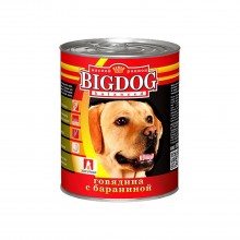 Зоогурман консервы для собак "BIG DOG" говядина с бараниной