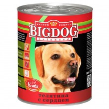 Зоогурман консервы для собак "BIG DOG" телятина с сердцем