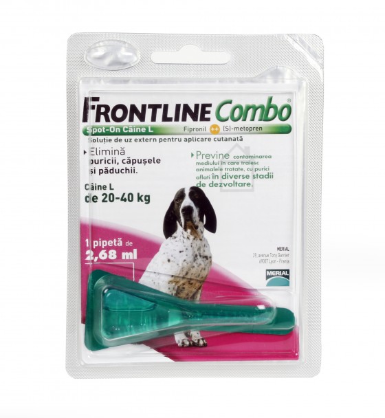 Frontline Combo L Фронтлайн Комбо L для собак весом 20-40кг купить с доставкой на дом в интернет-магазине